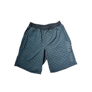 Rhone Peloton Shorts Mens S Green Check Unlined Gym Workout Training Bike